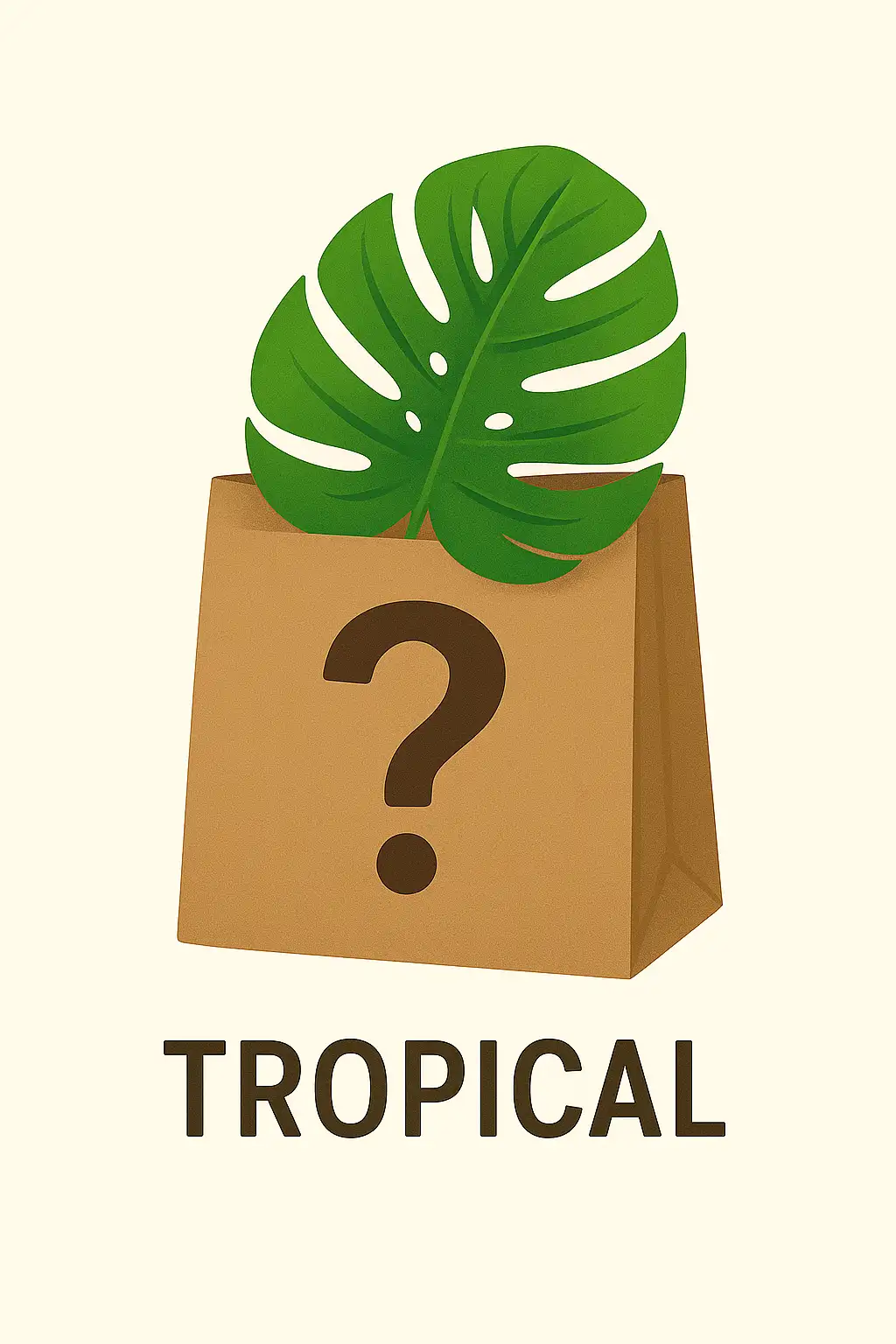 Panier surprise plante tropical